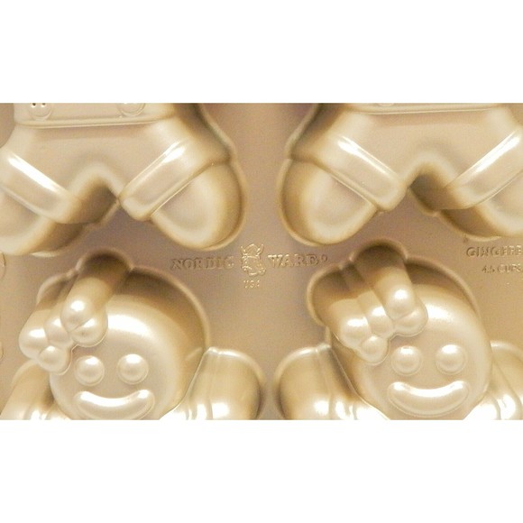 Nordic Ware Gingerbread Kids Cake Pan Bakeware Williams Sonoma - Picture 2 of 10